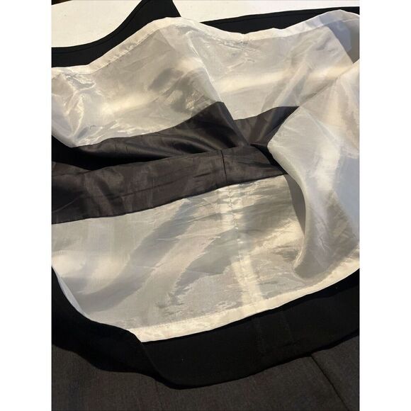 Calvin Klein Color Block Fit and Flare Dress Womens Size 14 Black Charcoal - Picture 4 of 5